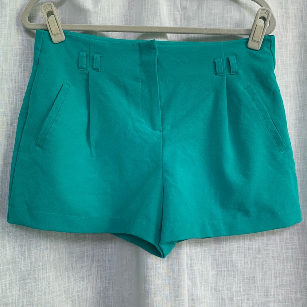 Forever 21 Teal Fabric Shorts